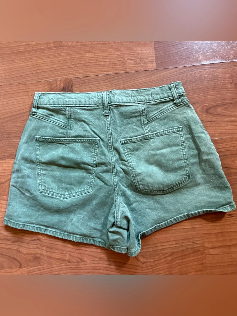 Universal Thread Olive Green High-Rise Jean Shorts